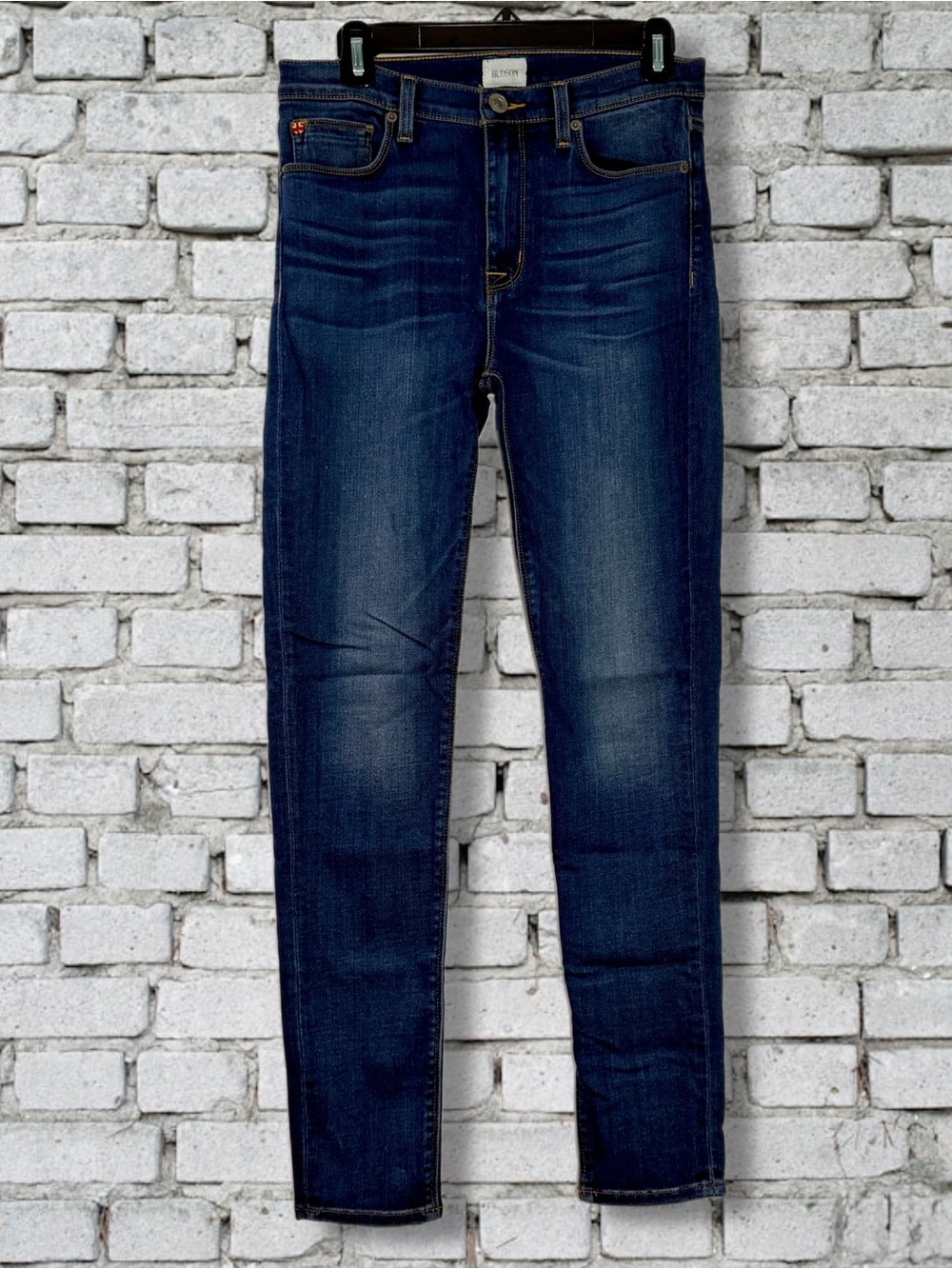 Hudson Medium Wash Barbara High Waist Skinny Jeans Size 28